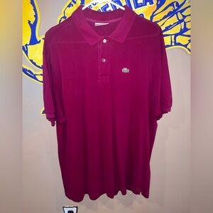 Lacoste Men's Polo Shirt - Deep Red